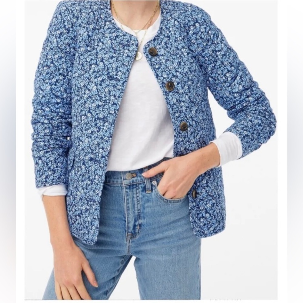 J crew factory quilted jacket